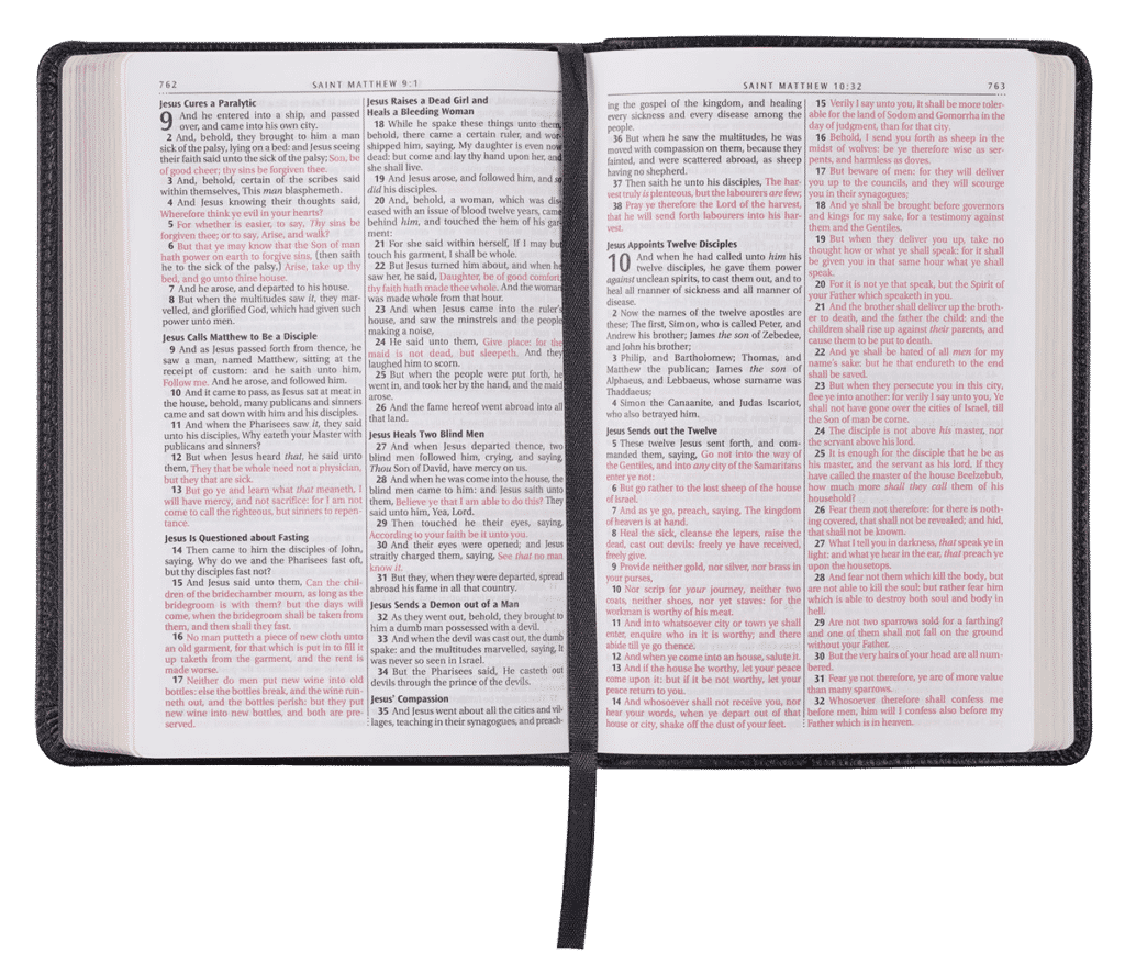 Open Bible with Ribbon Marker