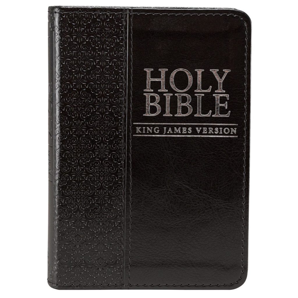 Black Faux Leather King James Version Pocket Bible