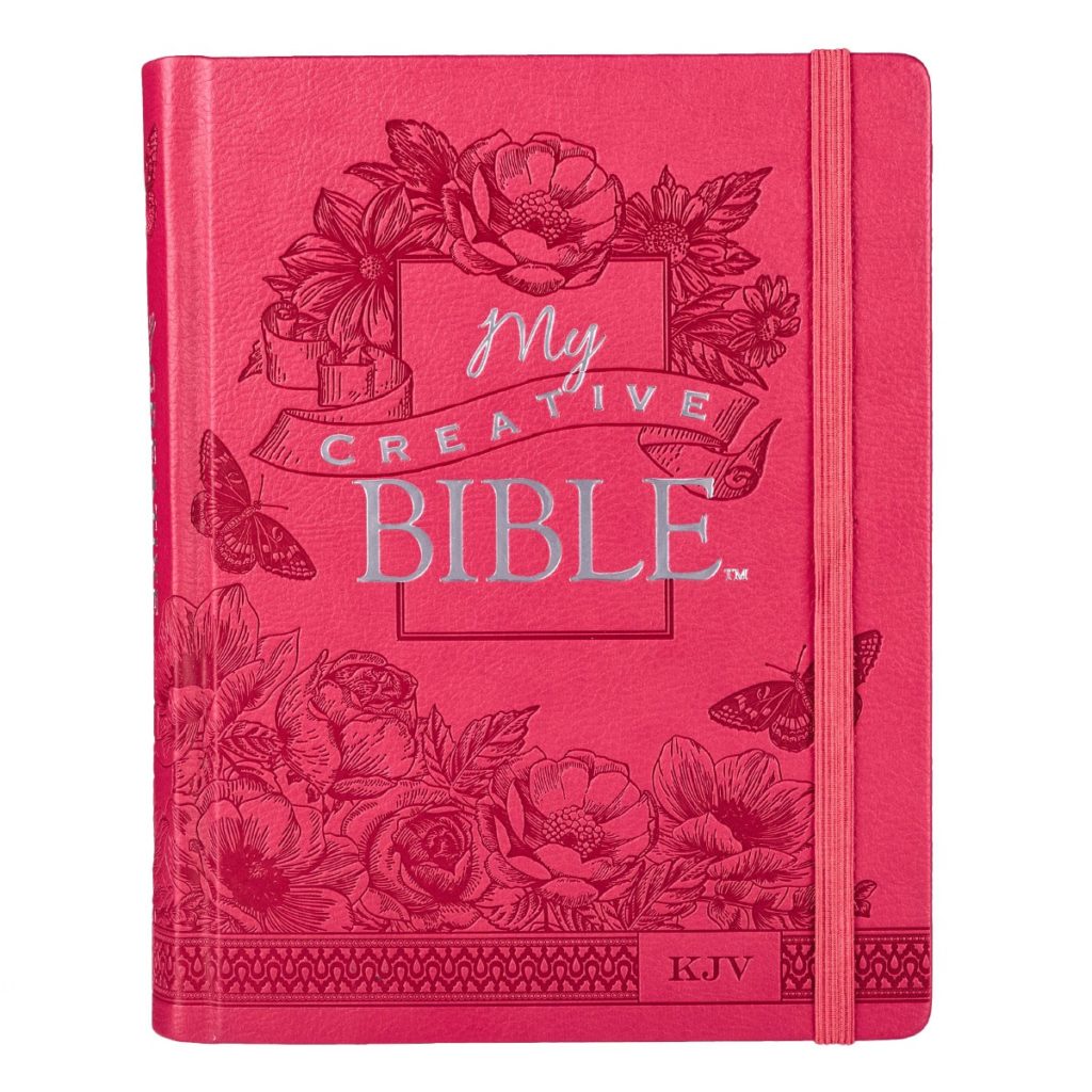 Bright Pink Faux Leather Hardcover KJV My Creative Bible