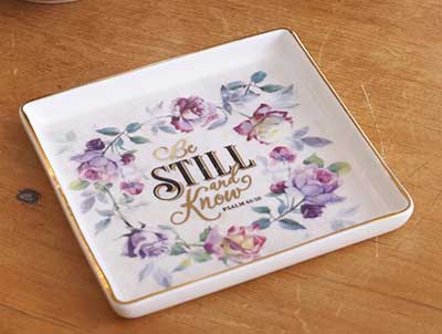 Be Still And Know Trinket Tray